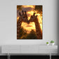 Romantisches Giraffenpaar Afrika Landschaft Wandbild