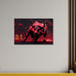 Roter Bulle mit Krypto Markt und Finanzen Power Wandbild