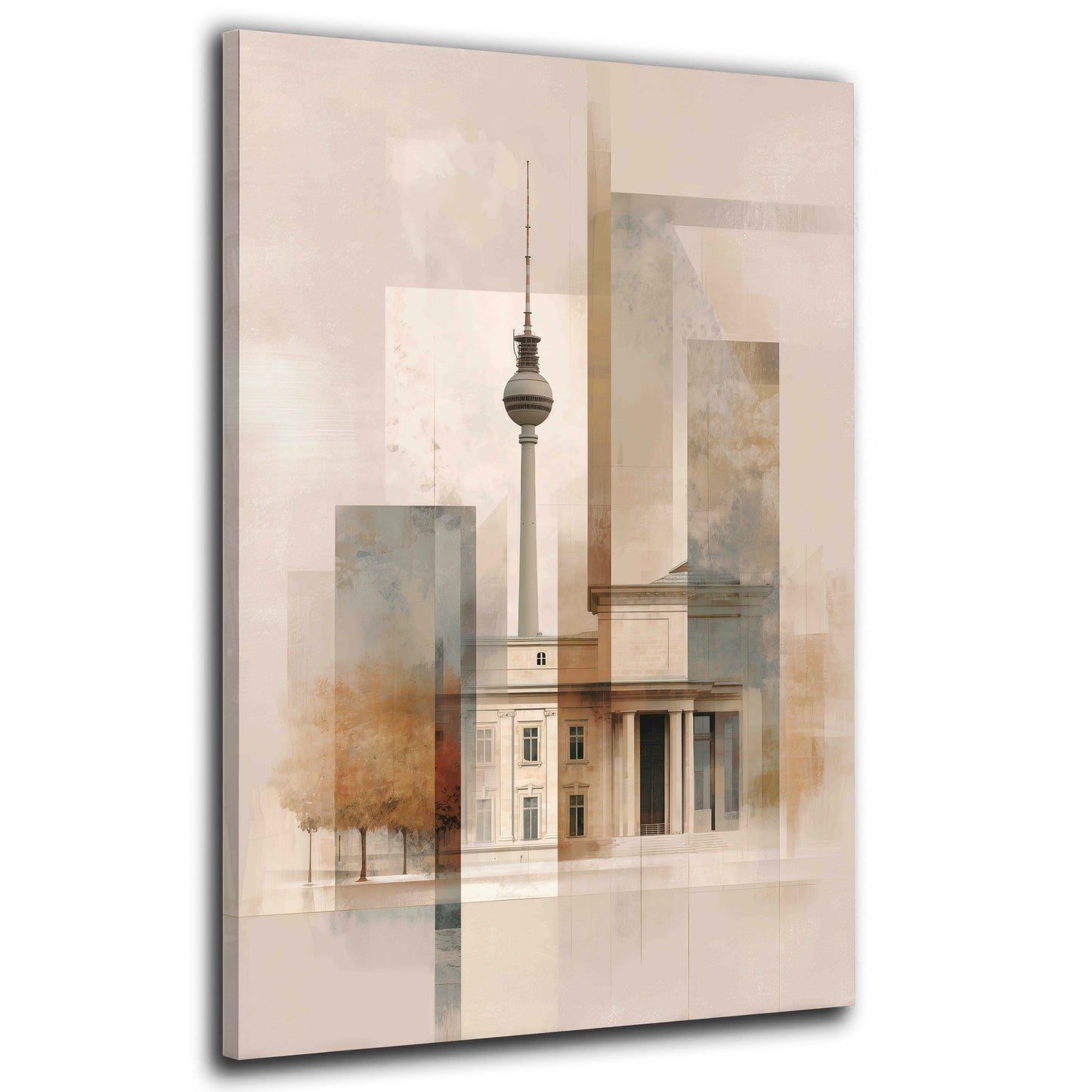 Sanfte Stadtansicht Berlin mit historischen Gebäuden Wandbild