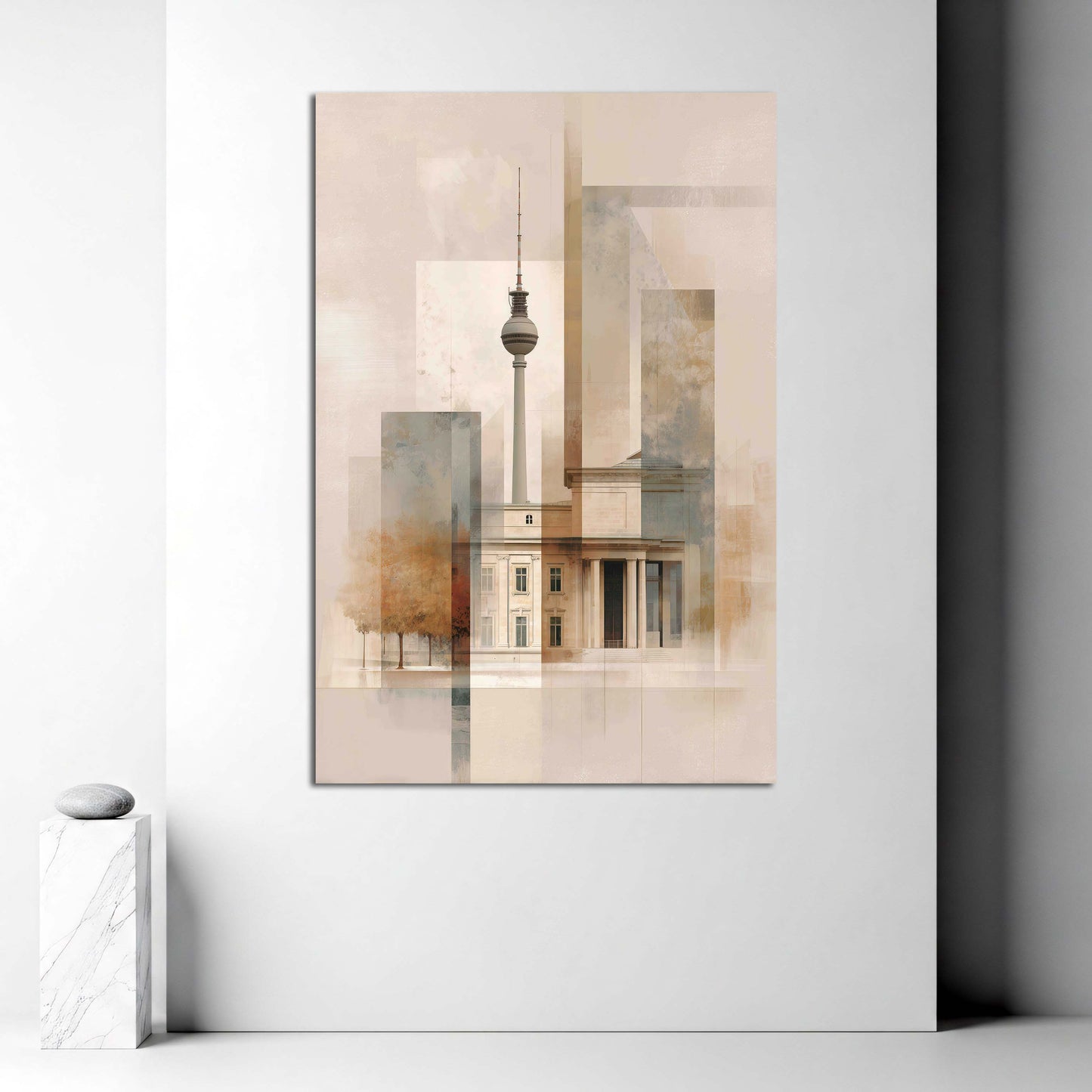 Sanfte Stadtansicht Berlin mit historischen Gebäuden Wandbild