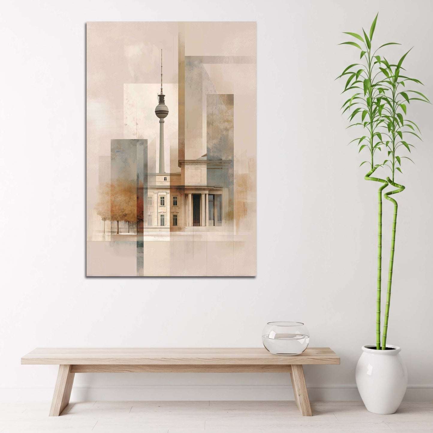 Sanfte Stadtansicht Berlin mit historischen Gebäuden Wandbild