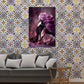 High Heel mit Rosen als Wandbild im Schlafzimmer
