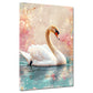 Schwan im Wasser Romantik Pastellfarben Wandbild