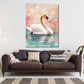 Schwan im Wasser Romantik Pastellfarben Wandbild