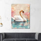 Schwan im Wasser Romantik Pastellfarben Wandbild
