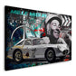 Silberpfeil Mercedes Klassiker Fahrerportrait Motorsport Wandbild