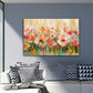 Blumenwiese Wandbild über dem Sofa im Wohnzimmer