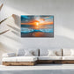 Meer Wandbild über dem Sofa im Wohnzimmer