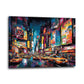 Times Square Taxireihe Neon Graffiti Wandbild