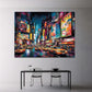 Times Square Taxireihe Neon Graffiti Wandbild