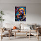 Tupac Porträt im Pop Art Stil Wandbild
