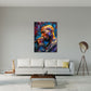 Tupac Porträt im Pop Art Stil Wandbild