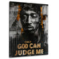 Tupac legendäres Porträt Only God Can Judge Me Wandbild