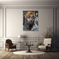 Tupac Porträt mit Bandana und goldener Kette Wandbild