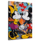 Verliebtes Maus Paar Pop Art mit großen Herzen Wandbild