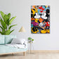 Verliebtes Maus Paar Pop Art mit großen Herzen Wandbild