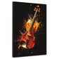 Violine Explosion Dynamik Wandbild