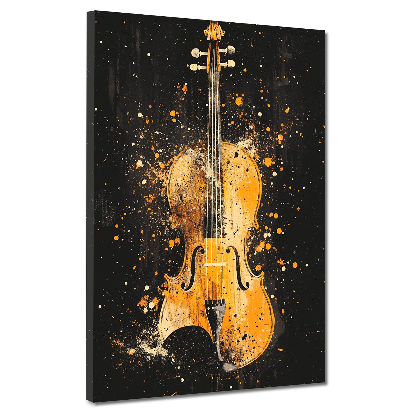 Violine Goldton Musikinstrument Wandbild