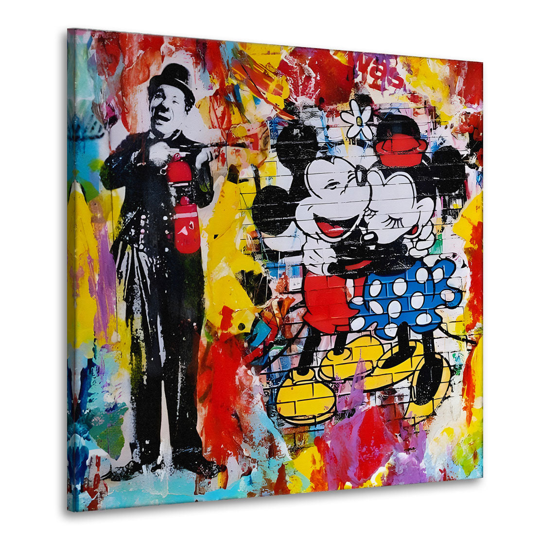 Comic Pop Art Maus Wandbild Kunstwerk