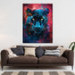 Pop Art Panther intensiv modern farbenfroh Wandbild Kunstwerk