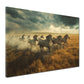 Zebras im Galopp Savanne Wandbild