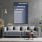 Wandbild Kunstwerk Eisberg Motivation & Erfolg Blau