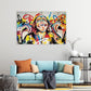 Wandbild Kunstwerk Affe Colour Style, Pop Art