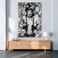 Wandbild Kunstwerk Affe schwarz weiß Pop Art