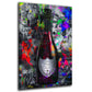 Wandbild Kunstwerk Champagner Lifestyle Street Art Flasche