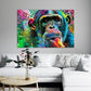 Wandbild Kunstwerk Colour Pop Art Monkey