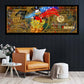 Wandbild Kunstwerk Dagobert 100 Dollar Comic Pop Art Let´s Accumulate Money Erfolg