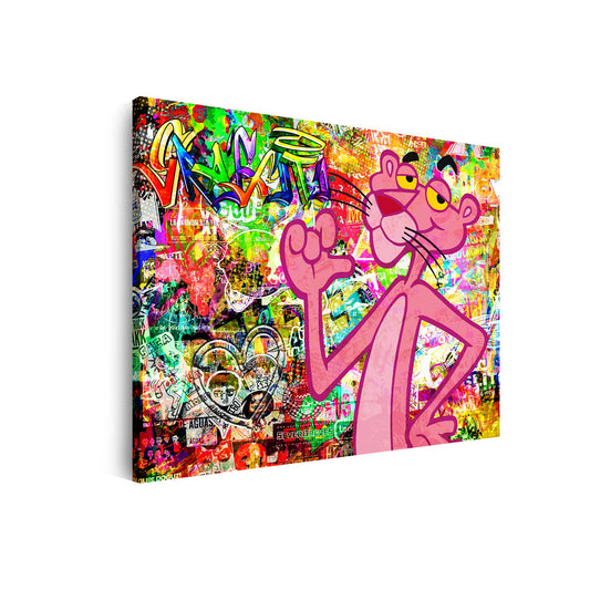 Wandbild Kunstwerk Fantastic Graffiti Panther Street Art Comic