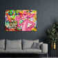 Wandbild Kunstwerk Fantastic Graffiti Panther Street Art Comic