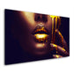 Frau, Gesicht, Gold Edition Wandbild Kunstwerk