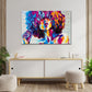 Wandbild Kunstwerk Frau Paint Style Pop Art