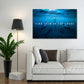 Haie Find Calm In The Chaos, Motivation Wandbild Kunstwerk