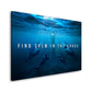 Haie Find Calm In The Chaos, Motivation Wandbild Kunstwerk