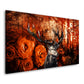 Hirsch Orange Style Abstrakt Wandbild Kunstwerk