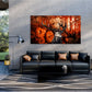 Hirsch Orange Style Abstrakt Wandbild Kunstwerk
