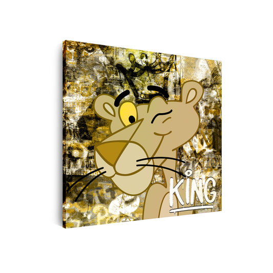 Wandbild Kunstwerk King Panther Pop Art Comic