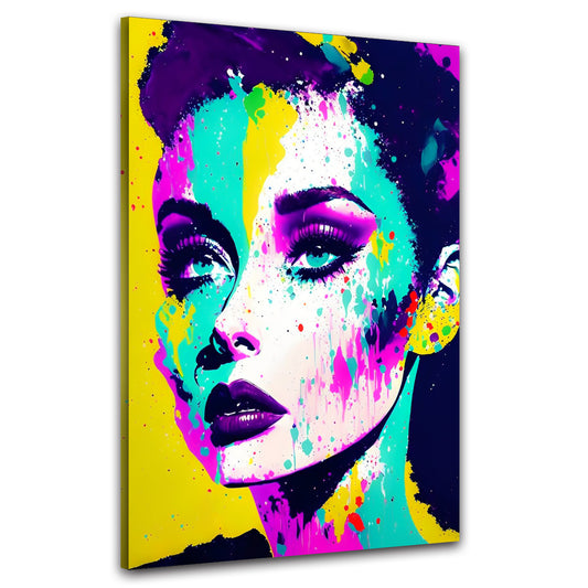 Wandbild Kunstwerk Pop Art Colour Audrey Hepburn