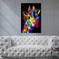 Wandbild Kunstwerk Pop Art Colour Giraffe