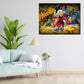 Wandbild Kunstwerk Pop Art Dagobert HUSTLE