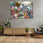 Wandbild Kunstwerk Pop Street Art Tom & Jerry