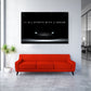 Wandbild Kunstwerk Sportwagen It All Starts With A Dream