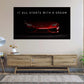 Sportwagen Lamborghini Red Style, It All Starts With A Dream Wandbild Kunstwerk