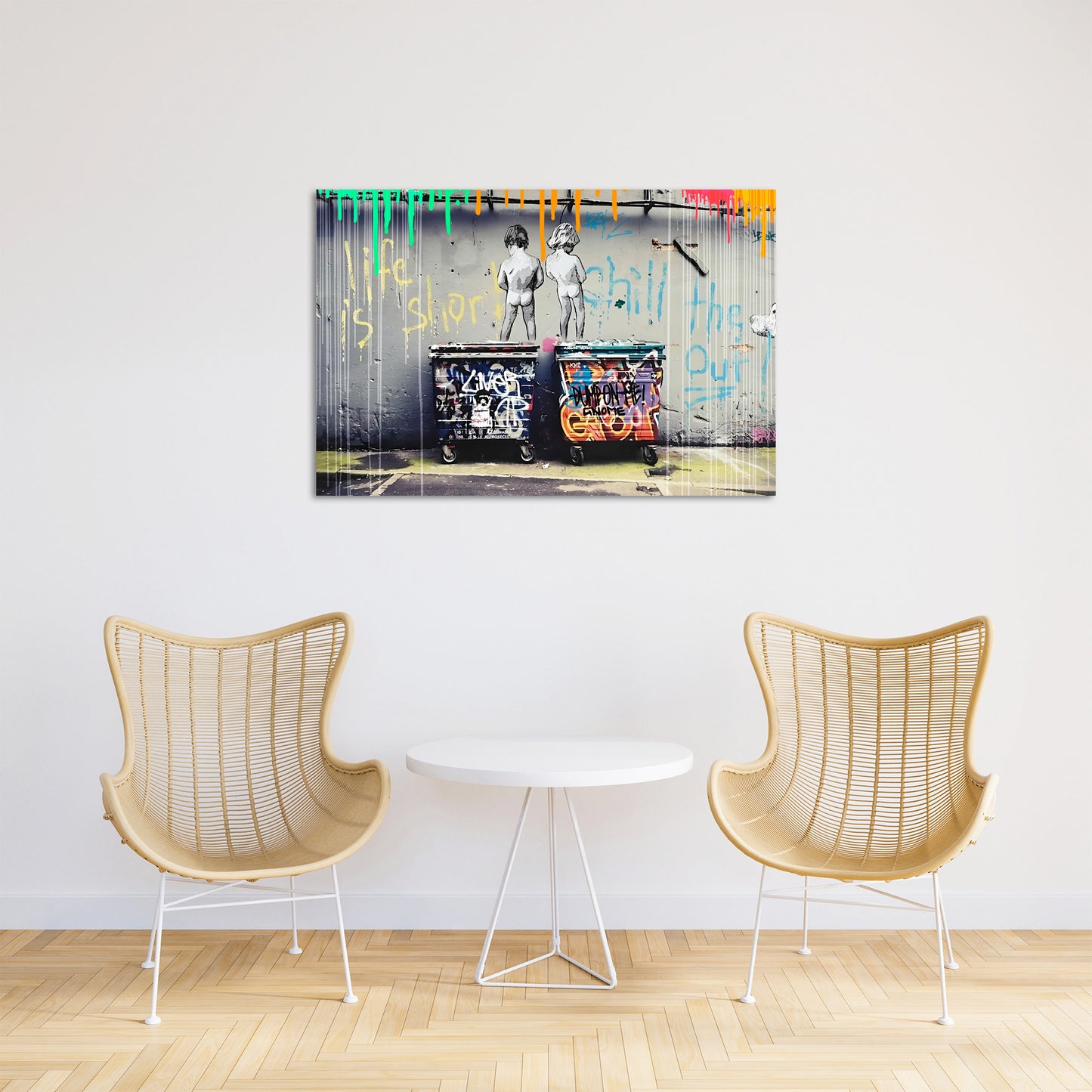 Street Art Kids Wandbild Kunstwerk