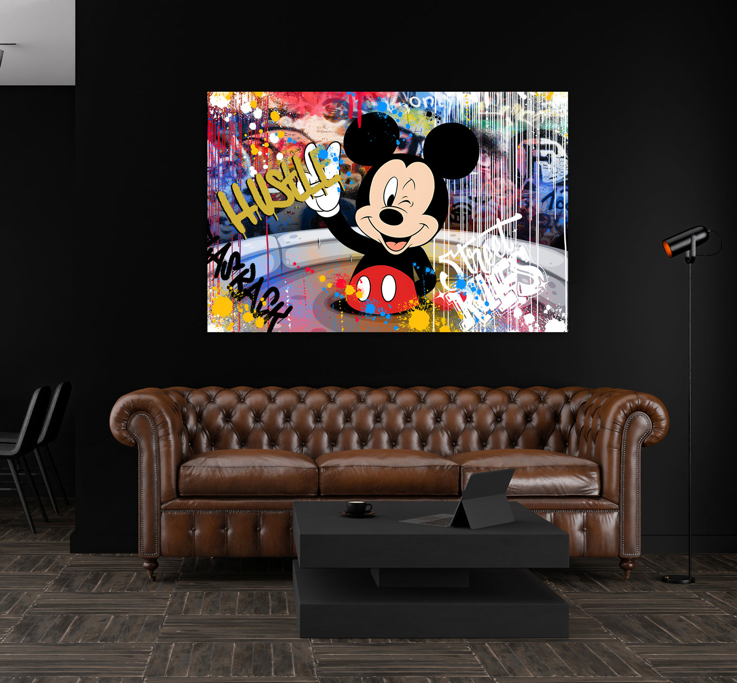 Wandbild Kunstwerk Street Art Mickey Hustle