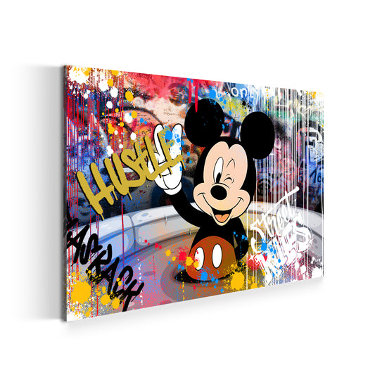 Wandbild Kunstwerk Street Art Mickey Hustle