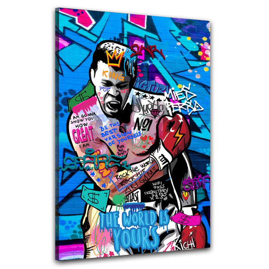 Wandbild Kunstwerk Street Art Muhammad Be The Best Version